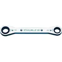Stahlwille 41563638 25AN 5/8 X 11/16 RATSCHENRINGSCHLUESSEL Dubbele ringsleutelratelset Sleutelbreedte (inch) 5/8 - 11/16