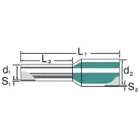 Weidmuller 9019130000 Adereindhulzen 1.5 mm² Deels geïsoleerd Zwart 500 stuk(s)