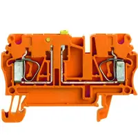 Weidmuller 8731680000 Testscheidingsserieklem Spanveer Oranje 100 stuk(s)