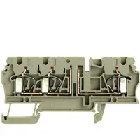 Weidmuller 8728450000 Testscheidingsserieklem Spanveer Donkerbeige 100 stuk(s) Piece