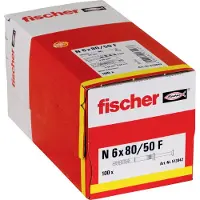 Fischer 513842 Spijkerplug 80 mm 6 mm 100 stuk(s)