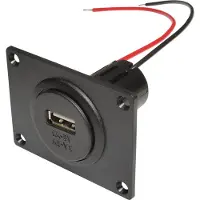 Procar Power USB Einbausteckdose EV mit Montageplatte Power USB inbouwstopcontact met montageplaat Stroombelasting (max.): 3 A Geschikt voor USB-A Stopcontact