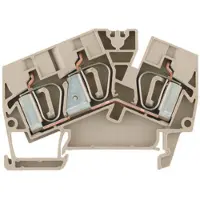 Weidmuller 1771410000-50 Doorgangsserieklem Spanveer Donkerbeige 50 stuk(s)