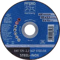 PFERD TOOLS EHT 125-2,2 SGP STEELOX 61331622 Doorslijpschijf recht 125 mm 25 stuk(s) RVS, Staal
