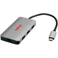 Roline USB 3.2 Gen 1 Hub, 3-voudig, Type C aansluitkabel (PD+Data)
