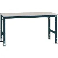 Manuflex AU4007.7016 Werk achtergrond tafel universele standaard met kunststof plaat, bxdxh = 1000x600x760-870 mm Antraciet