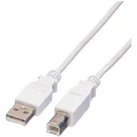 Value USB 2.0 Kabel, type A-B, Type A-B, wit, 4,5 m