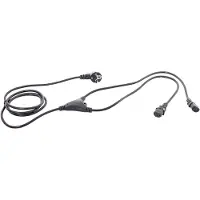 Hawa 1008274 Apparaat (koud) Y-kabel Zwart 2.35 m
