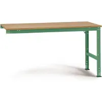 Manuflex aanbouwtafel UNIVERSAL Standaard, tafelblad multiplex, 1750 x 1000, resedagroen