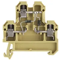Weidmuller 0396760000 Componentenserieklem Schroeven Beige, Geel 25 stuk(s)