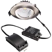 Deko-light 565378 Dione LED-inbouwlamp Energielabel: E (A - G) LED LED vast ingebouwd 8.50 W Nikkel