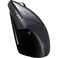 Perixx Vertikal Perimice-513 Ergonomische muis USB Optisch Zwart 6 Toetsen 1600 dpi Ergonomisch