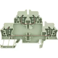 Weidmuller 1791470000 Klem 2-etages Spanveer Bruin, Donkerbeige 50 stuk(s)