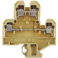 Weidmuller 0590060000 Doorgangsserieklem Schroeven Beige, Geel 100 stuk(s) Piece
