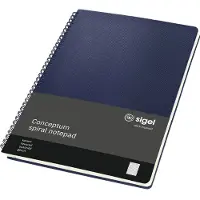 Sigel Spiraalblok Conceptum Hardcover CO824 Donkerblauw DIN A4 Geruit Aantal pagina's: 80
