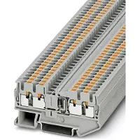 Phoenix Contact 3210279 Doorgangsserieklem 5.2 mm Snelaansluiting Grijs 50 stuk(s) Piece