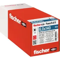 Fischer 562956 FPF II CHTF 6,0 x 140 BC 100 Houtschroef 6 mm 140 mm TX Staal Galvanisch verzinkt 100 stuk(s)