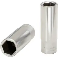 Ks Tools 3/8 inch zeskantige doornut, lang, 7/8 inch