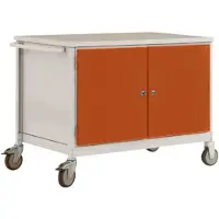 Manuflex TP1028.2001 Mobiele werkbank (b x h x d) 1135 x 802 x 590 mm Rood-oranje (RAL 2001)