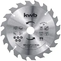 Kwb cirkelzaagblad HM TCT D160 x D20 20T