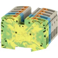 Weidmuller 2551540000 Doorgangsserieklem 80 mm Push-In-klem Beige, Blauw, Groen, Geel 1 stuk(s) Piece