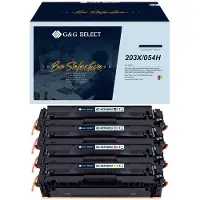 G&G Toner vervangt Canon, HP 203X Compatibel Combipack Zwart, Cyaan, Magenta, Geel GS-H203X-4P
