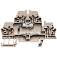 Weidmuller 1690030000 Componentenserieklem Spanveer Donkerbeige 50 stuk(s)