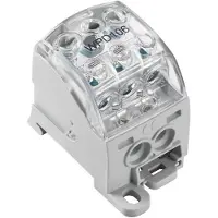 Weidmuller 1562210000 Verdeelblok 39.5 mm Schroeven Grijs, Transparant 1 stuk(s) Single