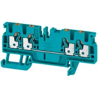 Weidmuller 1521700000 Doorgangsklem 5.1 mm Spanveer Blauw 100 stuk(s)