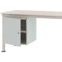 Manuflex ZB4965.7035 Behuizing onderbouw universele stationair, gebruiksh. 500 mm met 1 deur links draaiend. Voor tafel diepte 1000 mm