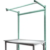 Manuflex ZB3841.0001 Opbouwdeel met arm voor universele + professionele standaard achtergrond tafels, gebruiksh 1500 mm