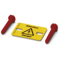 Phoenix Contact Waarschuwingscombibord Waarschuwing Kunststof (b x h) 15.4 mm x 21 mm DIN 61010-1 10 stuk(s)