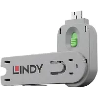 Lindy USB Type A Port Blocker Key - USB-Portblocker Sleutel voor USB-A-poort Groen Sleutelslot Incl. 1 sleutel