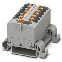 Phoenix Contact PTFIX 10/12X4-NS35A GY 3273746 Verdeelblok Aantal polen: 13 0.2 mm² 6 mm² Grijs 8 stuk(s) Piece