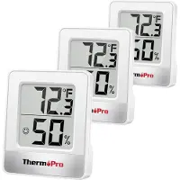 ThermoPro TP49W-3 TP49W-3 Thermo- en hygrometer Wit