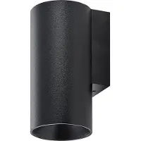 Deko-light Wandlamp CAN, dimbaar, zwart, Woon-/ Eetkamer, Aluminium, wandlamp