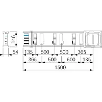Schneider Electric KSA250ED4156 KSA250ED4156 Railverdeler Inhoud: 1 stuk(s)