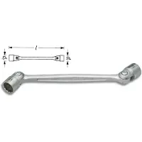 Hazet 645-16X17 645-16X17 Dubbele scharniersleutel 16 mm, 17 mm Uitvoering Inbus 243.2 mm 1 stuk(s)