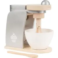 Mamabrum Imitatiespel Robot Bakker van Hout voor Kinderen - Kneedmachine met Garde, Kom &amp; een Spatel Kleine Koks 20 * 19 * 13,5 cm