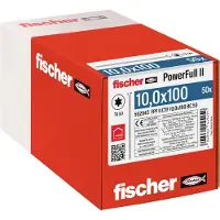 Fischer 562943 FPF II CTF 10,0 x 100 BC 50 Houtschroef 10 mm 100 mm TX Staal Galvanisch verzinkt 50 stuk(s)