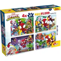 Liscianigiochi - Spidey - puzzel Maxifloor - 4 x 48 stukjes