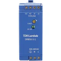 Tdk-lambda DRB50-5-1 DIN-rail netvoeding 5 V/DC 2.5 A 30 W Aantal uitgangen:1 x Inhoud 1 stuk(s)