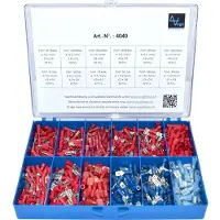 Vogt Verbindungstechnik 4040 Assortiment kabelschoenen 0.50 mm² - 2.50 mm² Rood, Blauw 575 stuk(s)