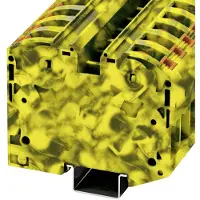 Phoenix Contact 3212081 Hoogstroomklem 16 mm Veerklem Zwart, Geel 10 stuk(s) Piece