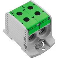 Weidmuller 2502820000 Doorgangsklem 67.60 mm Schroeven Grijs, Groen 1 stuk(s)