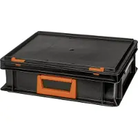 Alutec 139210110188 Kunststofbox Magnus PC 10 (b x h x d) 400 x 133 x 300 mm Zwart, Oranje 1 stuk(s)