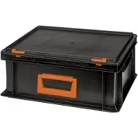 Alutec 139214110188 Kunststofbox Magnus PC 14 (b x h x d) 400 x 183 x 300 mm Zwart, Oranje 1 stuk(s)