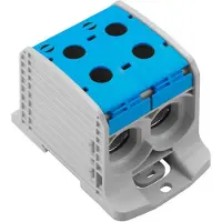 Weidmuller 2502810000 Doorgangsklem 67.60 mm Schroeven Grijs, Blauw 1 stuk(s)