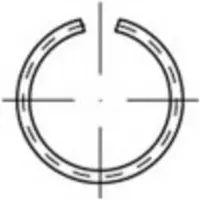 Toolcraft 146405 Veerring Binnendiameter: 51.1 mm DIN 7993 Verenstaal 50 stuk(s)