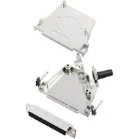 TRU COMPONENTS TCD45ZF37HDS62K 7709916 D-sub female connectorset 45 ° Aantal polen: 62 Soldeerkelk 1 stuk(s)